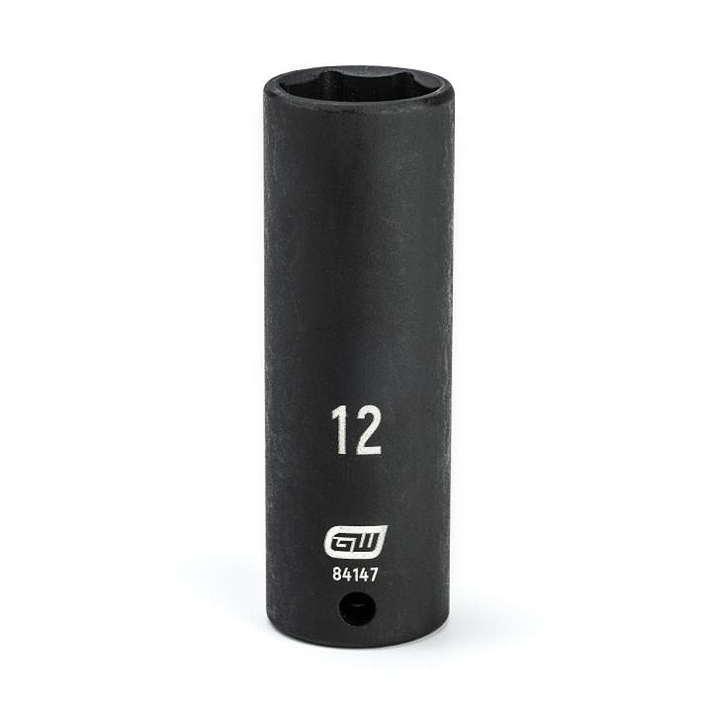 GEARWRENCH 84147 1/4" Drive 6 Point Deep Impact Metric Socket 12mm