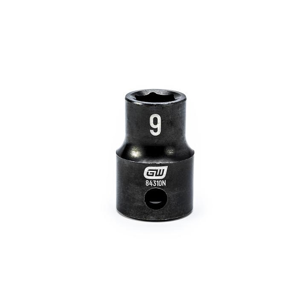 GEARWRENCH 84310N 3/8" Drive 6 Point Standard Impact Metric Socket 9mm