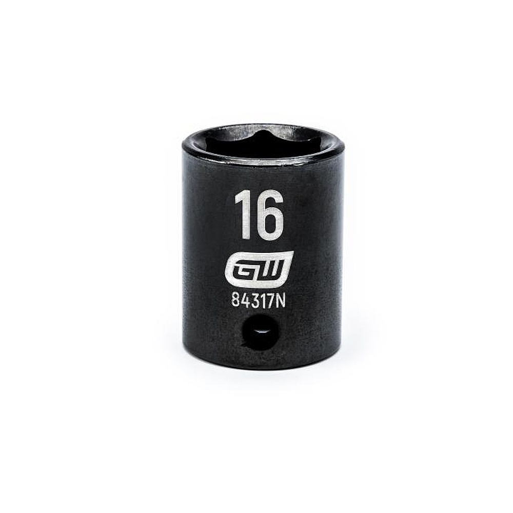 GEARWRENCH 84317N 3/8" Drive 6 Point Standard Impact Metric Socket 16mm