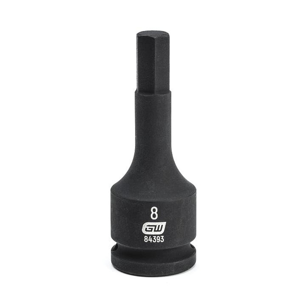 GEARWRENCH 84393 3/8" Drive Hex Bit Impact Metric Socket 8mm