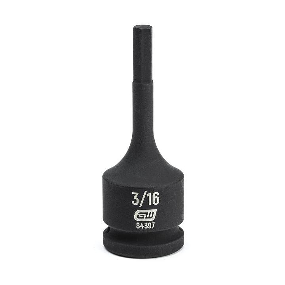 GEARWRENCH 84397 3/8" Drive Hex Bit Impact SAE Socket 3/16"