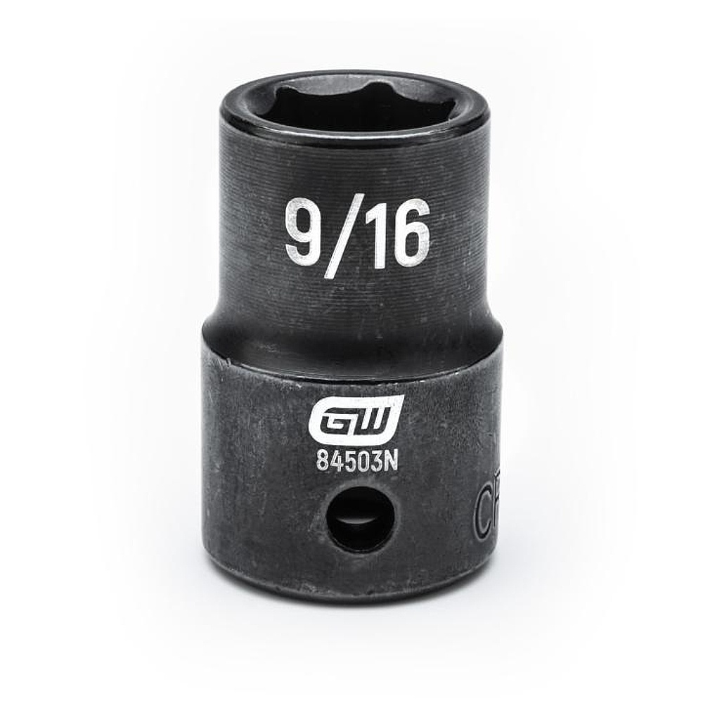 GEARWRENCH 84503N 1/2" Drive 6 Point Standard Impact SAE Socket 9/16"