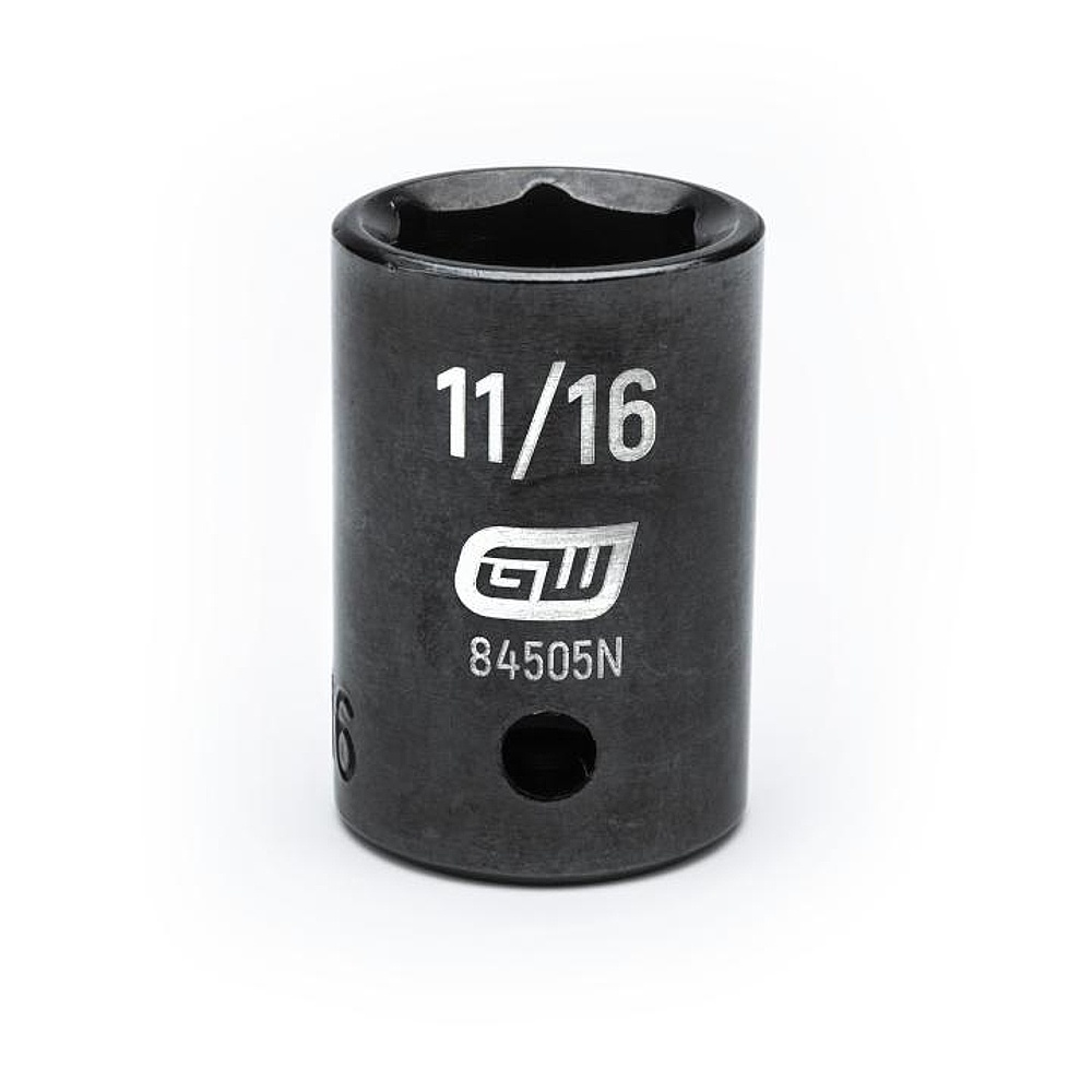 GEARWRENCH 84505N 1/2" Drive 6 Point Standard Impact SAE Socket 11/16"