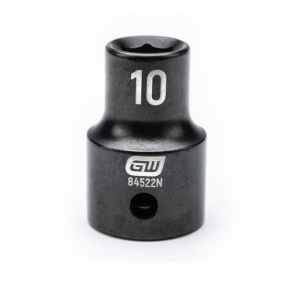 GEARWRENCH 84522N 1/2" Drive 6 Point Standard Impact Metric Socket 10mm
