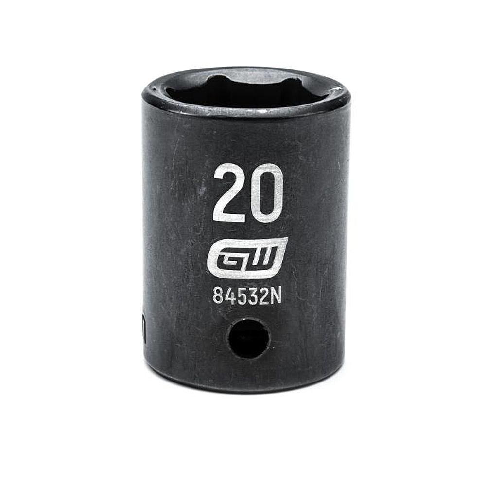 GEARWRENCH 84532N 1/2" Drive 6 Point Standard Impact Metric Socket 20mm