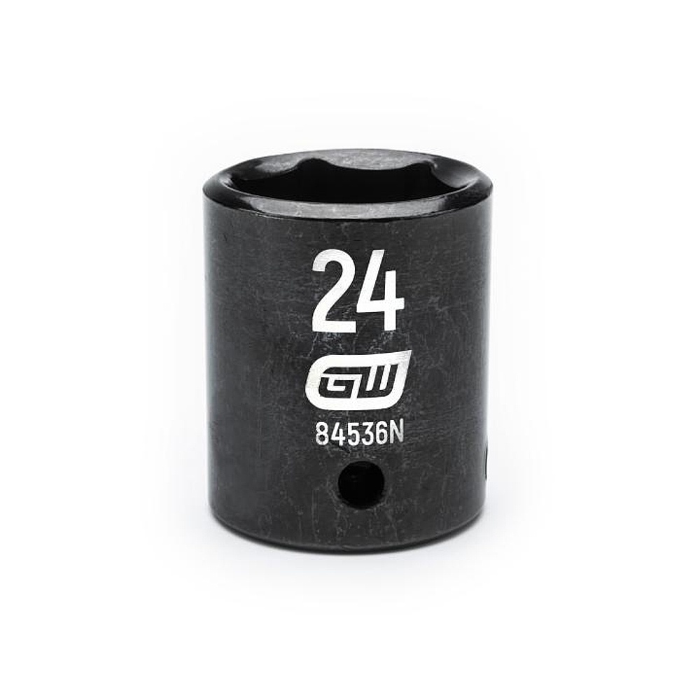 GEARWRENCH 84536N 1/2" Drive 6 Point Standard Impact Metric Socket 24mm