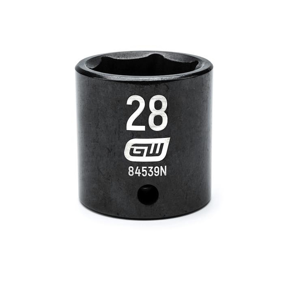 GEARWRENCH 84539N 1/2" Drive 6 Point Standard Impact Metric Socket 28mm