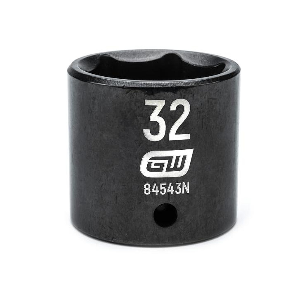 GEARWRENCH 84543N 1/2" Drive 6 Point Standard Impact Metric Socket 32mm