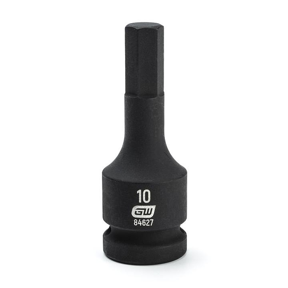 GEARWRENCH 84627 1/2" Drive Hex Bit Impact Metric Socket 10mm