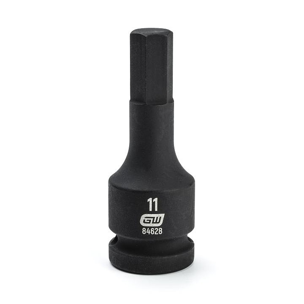 GEARWRENCH 84628 1/2" Drive Hex Bit Impact Metric Socket 11mm