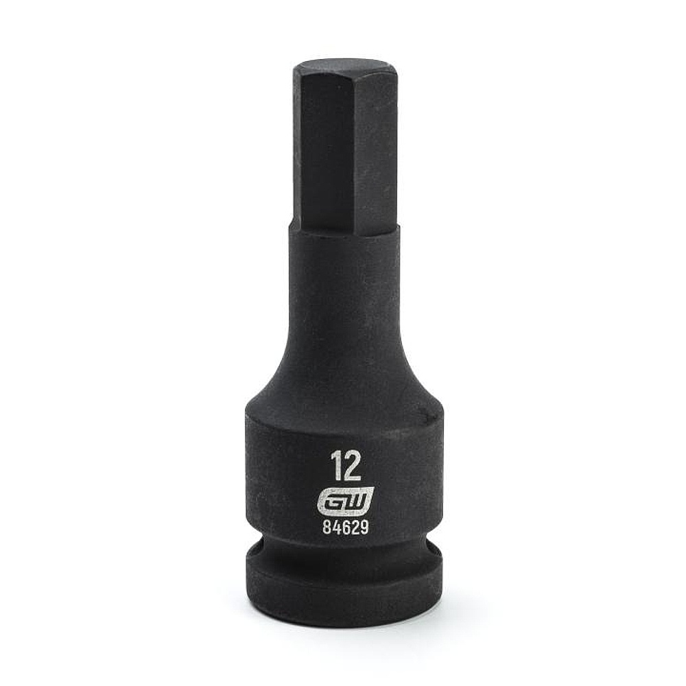 GEARWRENCH 84629 1/2" Drive Hex Bit Impact Metric Socket 12mm