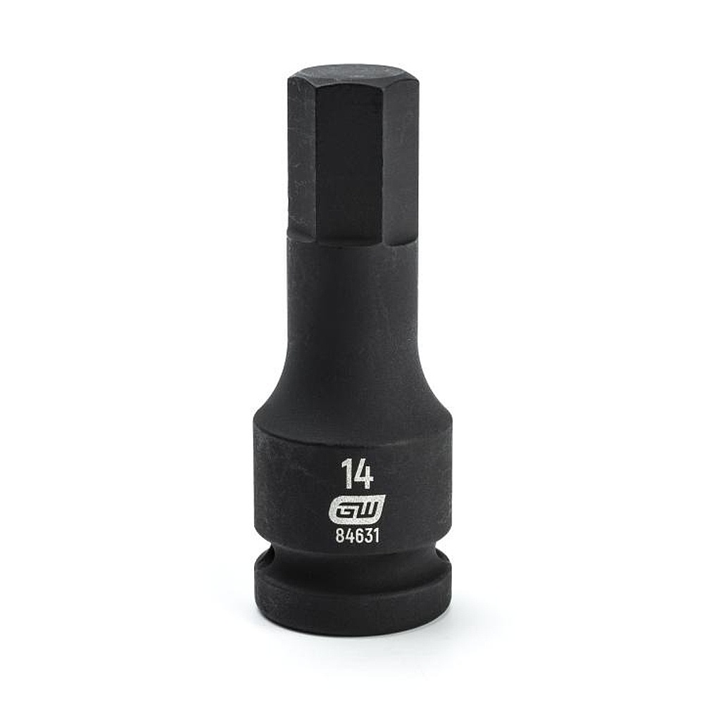 GEARWRENCH 84631 1/2" Drive Hex Bit Impact Metric Socket 14mm