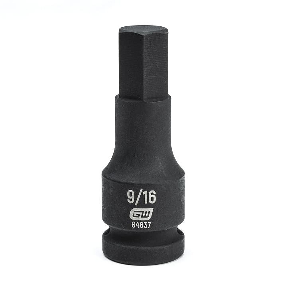 GEARWRENCH 84637 1/2" Drive Hex Bit Impact SAE Socket 9/16"