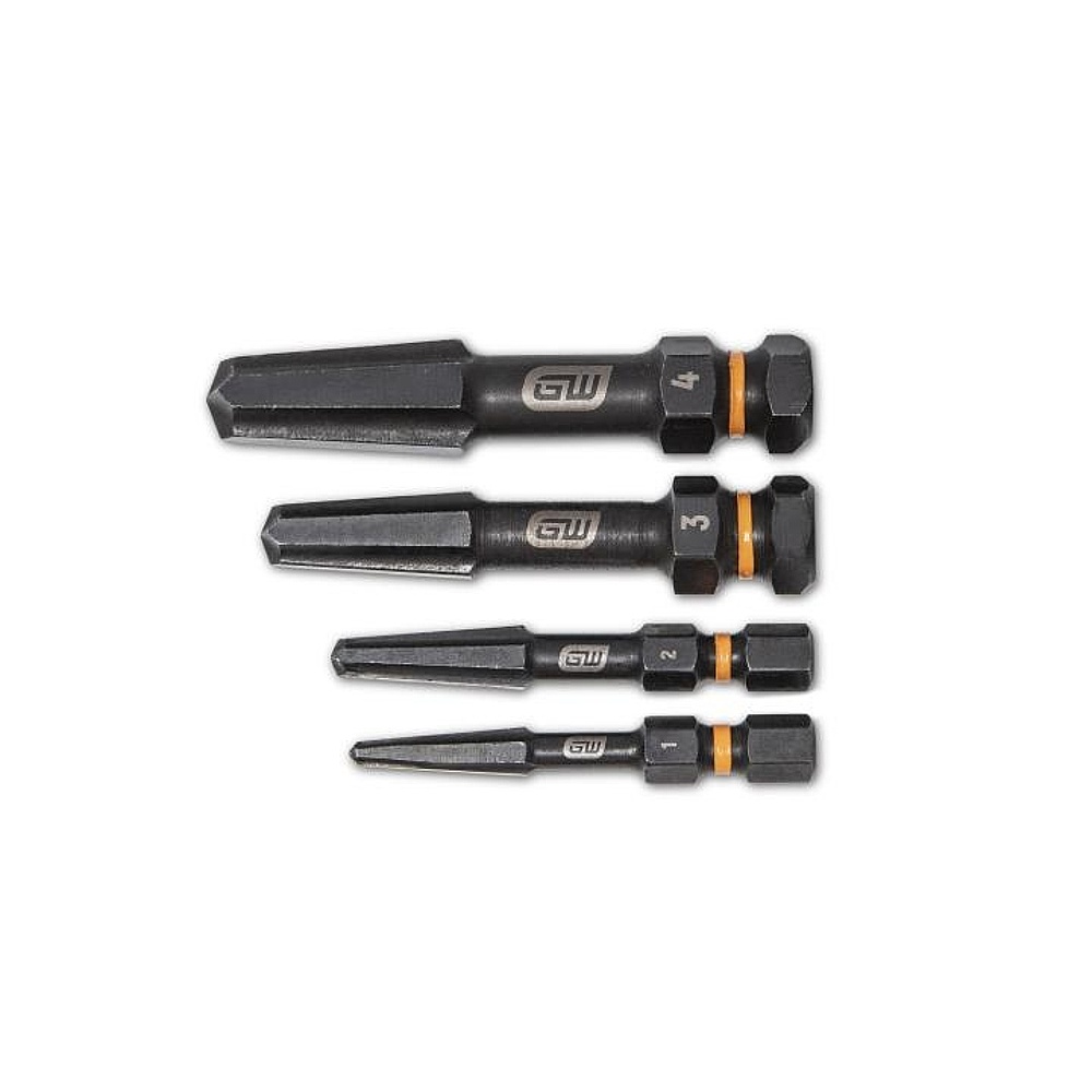 GEARWRENCH 84787 4 Piece Bolt Biter™ Screw Extractor Set