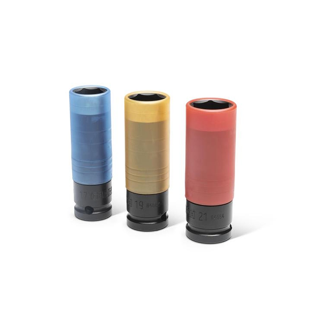 GEARWRENCH 84946 3 Piece 1/2" Drive High-Strength Wheel Protector Impact Metric Socket Set