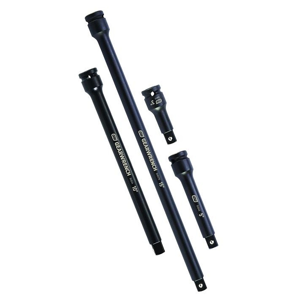 GEARWRENCH 84950N 4 Piece 1/2" Drive Impact Extension Set 3", 5", 10" & 15"