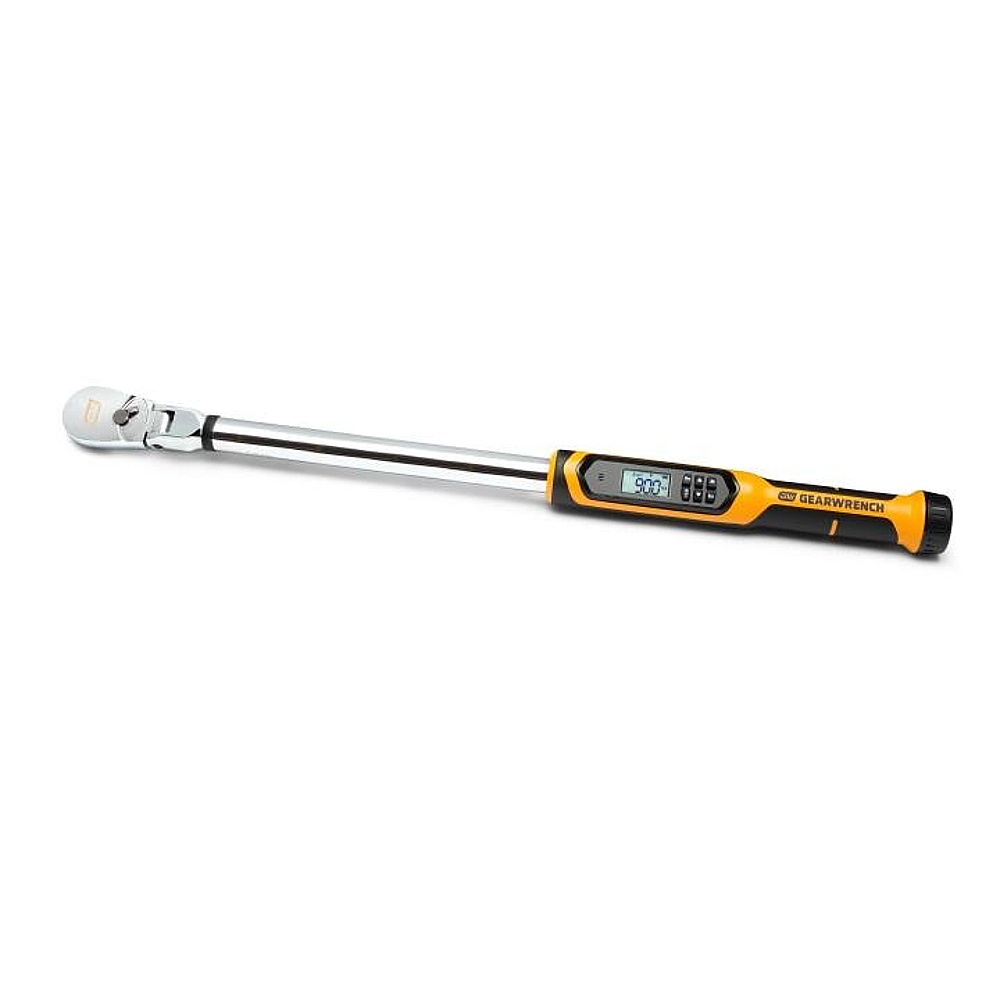 GEARWRENCH 85079 1/2" Flex Head Electronic Torque Wrench with Angle 25-250 ft/lb