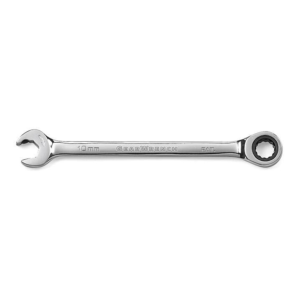 GEARWRENCH 85510 10mm 72-Tooth 12 Point Open End Ratcheting Combination Wrench