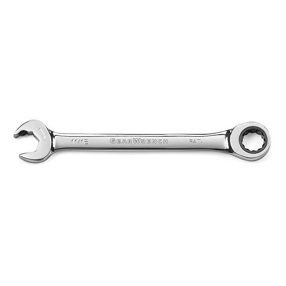 GEARWRENCH 85582 11/16" 72-Tooth 12 Point Open End Ratcheting Combination Wrench
