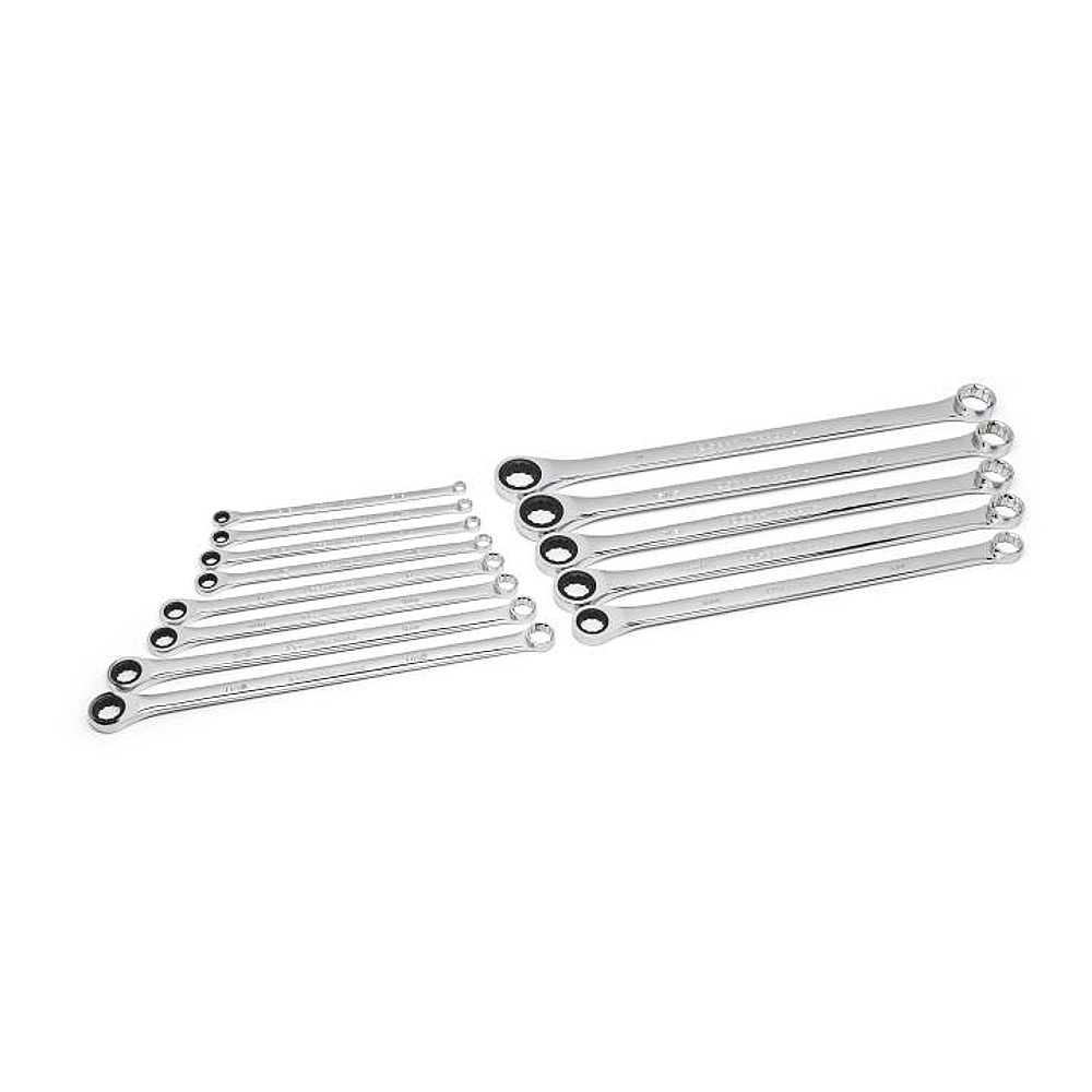 GEARWRENCH 85999 13 Piece 72-Tooth 12 Point XL GearBox™ Double Box Ratcheting SAE Wrench Set