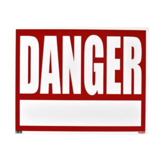 Klassen 1193438 Jumbo "DANGER" Sign with Blank Area - White & Red