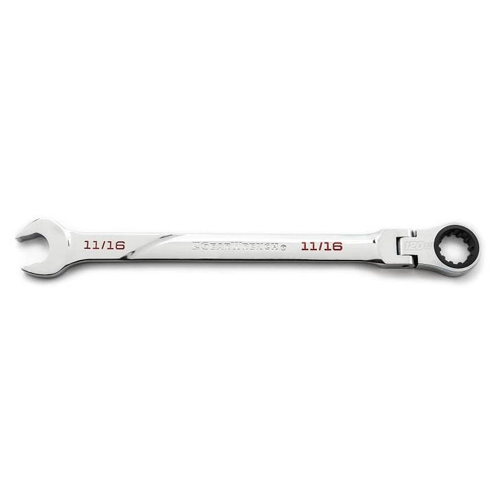 GEARWRENCH 86241 11/16" 120XP™ Universal Spline XL Flex Ratcheting Combination Wrench