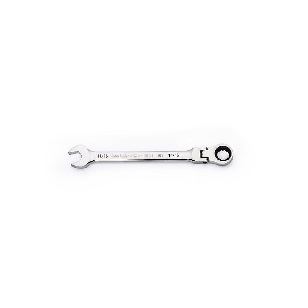 GEARWRENCH 86748 11/16" 90-Tooth 12 Point Flex Ratcheting Combination Wrench