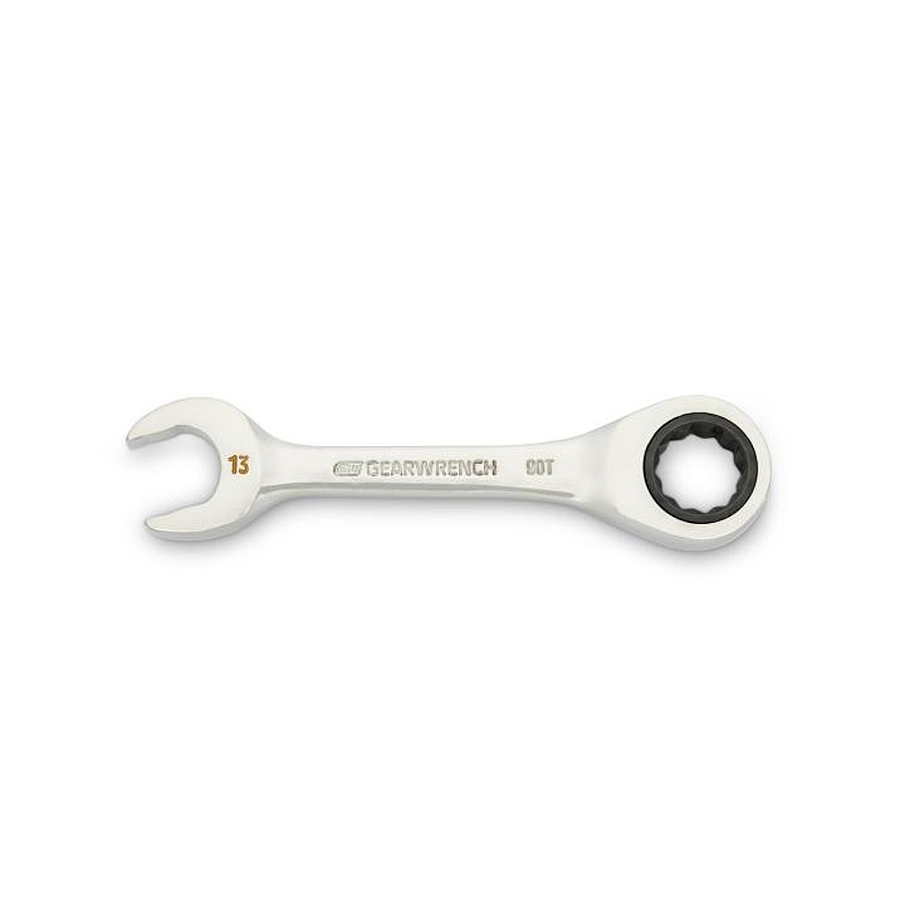 GEARWRENCH 86843 13mm 90-Tooth 12 Point Stubby Combination Ratcheting Wrench