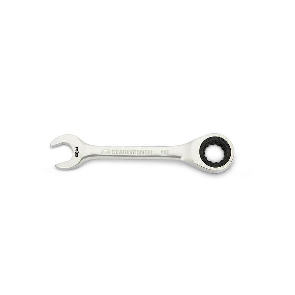 GEARWRENCH 86851 3/8" 90-Tooth 12 Point Stubby Combination Ratcheting Wrench