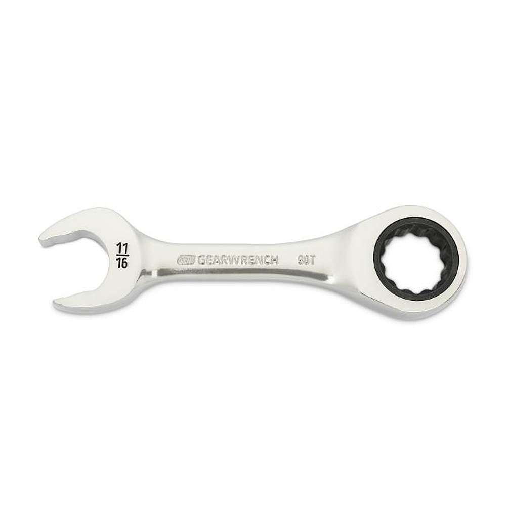 GEARWRENCH 86856 11/16" 90-Tooth 12 Point Stubby Combination Ratcheting Wrench