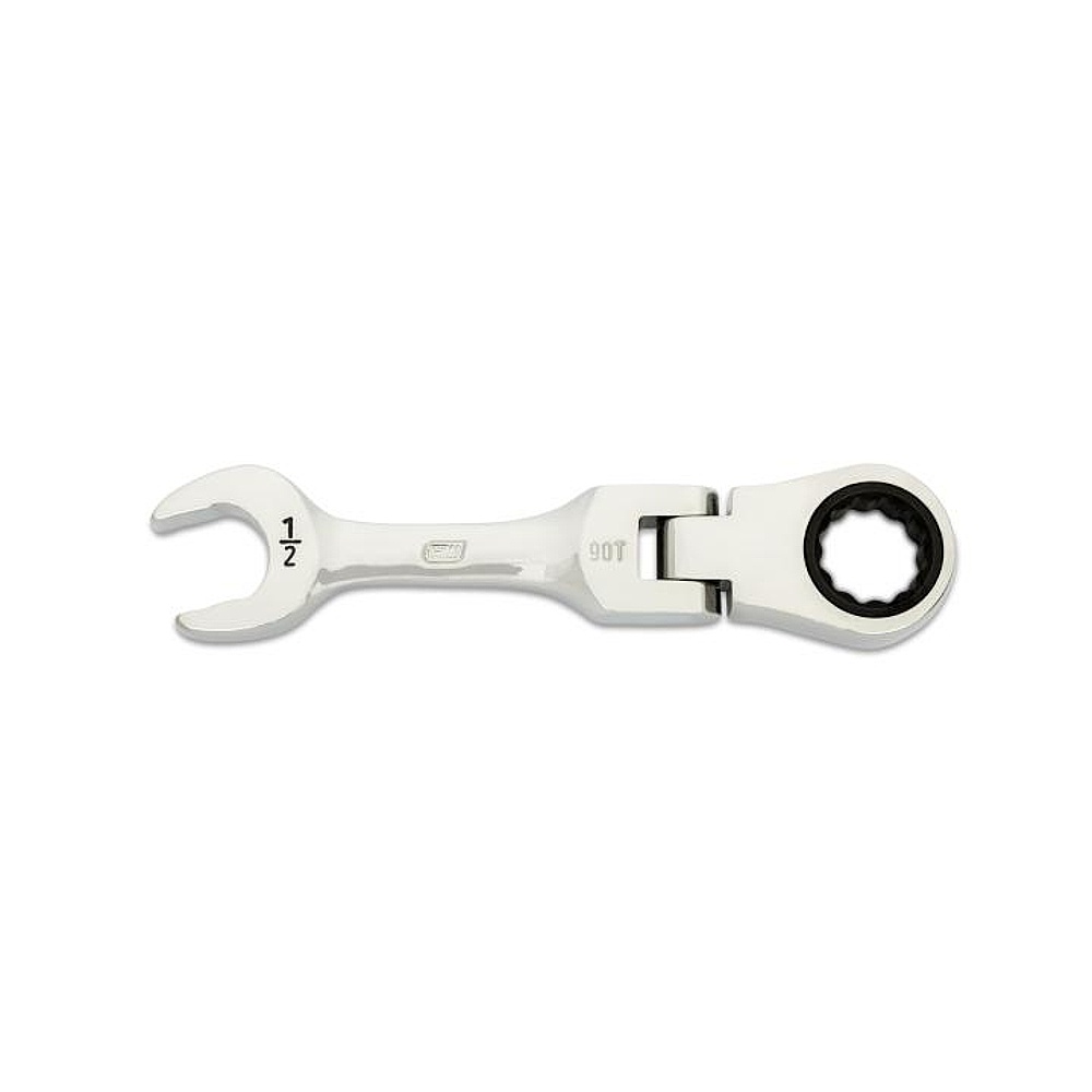 GEARWRENCH 86873 1/2" 90-Tooth 12 Point Stubby Flex Combination Ratcheting Wrench