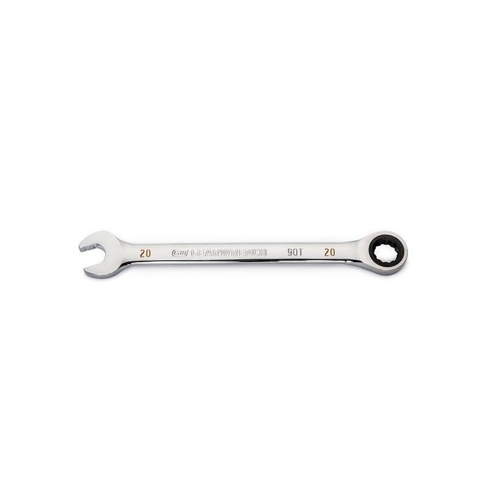 GEARWRENCH 86920 20mm 90-Tooth 12 Point Ratcheting Combination Wrench
