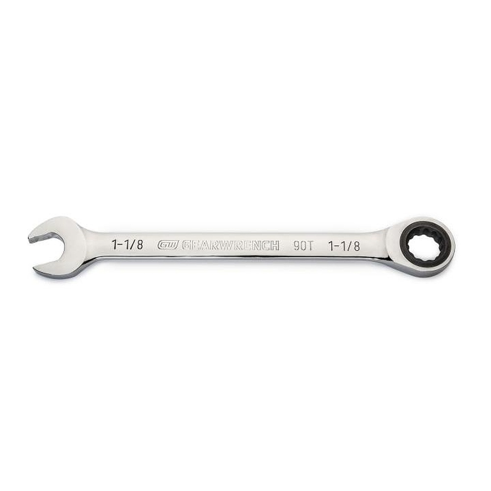 GEARWRENCH 86955 1-1/8" 90-Tooth 12 Point Ratcheting Combination Wrench