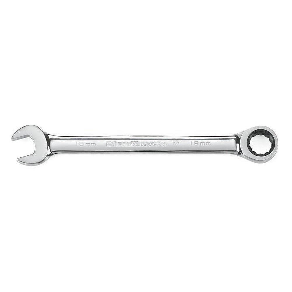GEARWRENCH 9118D 18mm 72-Tooth 12 Point Ratcheting Combination Wrench