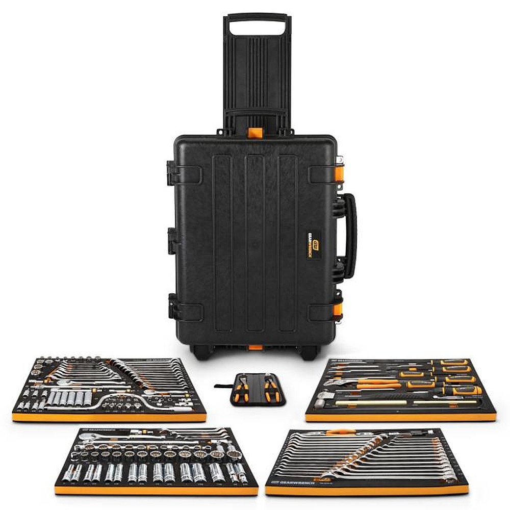 GEARWRENCH GWGMTK185 185 Piece GMTK Tool Kit in Foam Trays in Heavy-Duty Storage