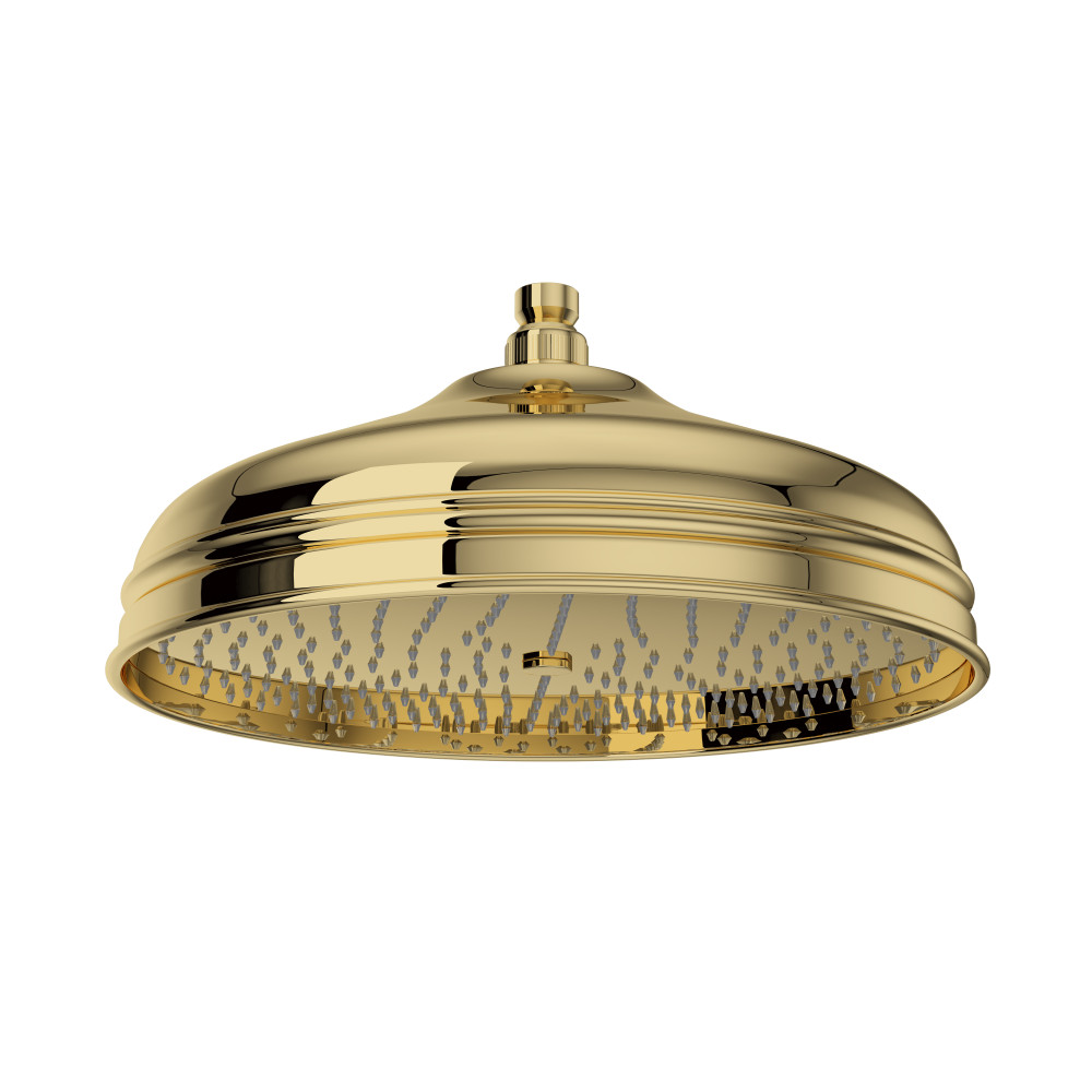 Rohl 1047/8ULB 12" Rain Showerhead - Unlacquered Brass
