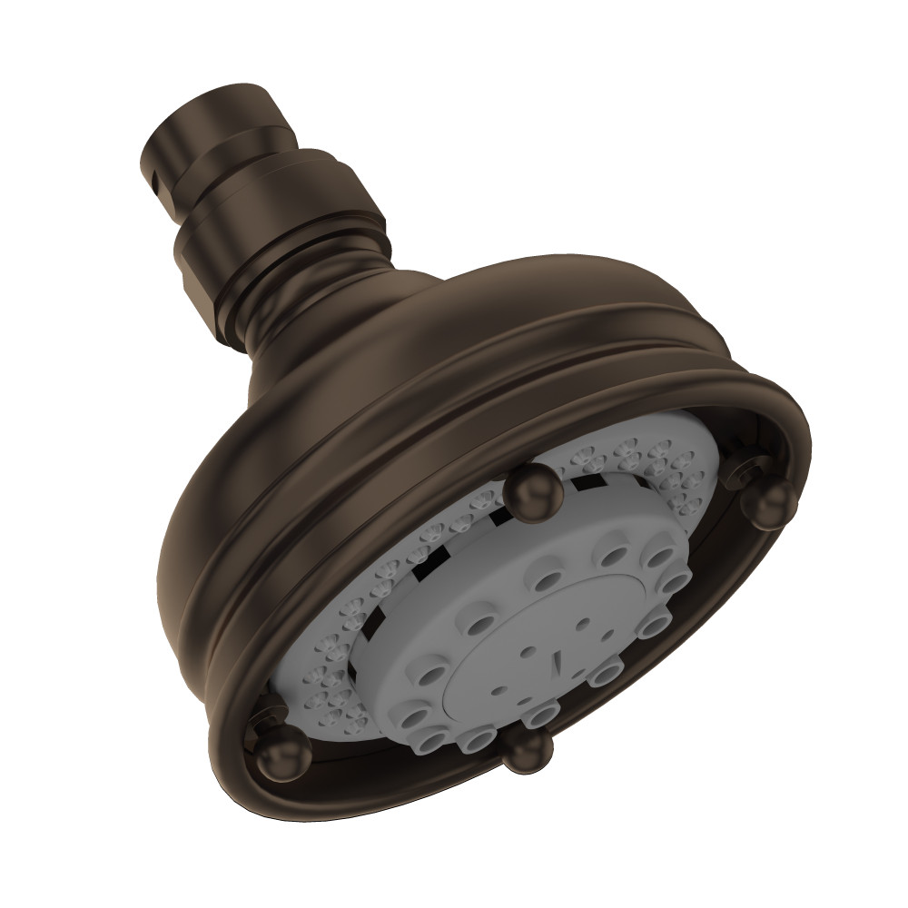 Rohl 1085/8TCB 4" 3-Function Showerhead - Tuscan Brass