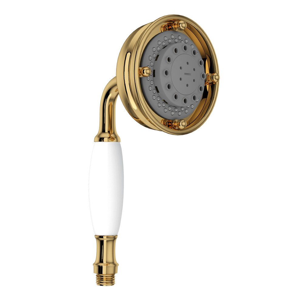 Rohl 1150/8IB 4" 3-Function Handshower - Italian Brass