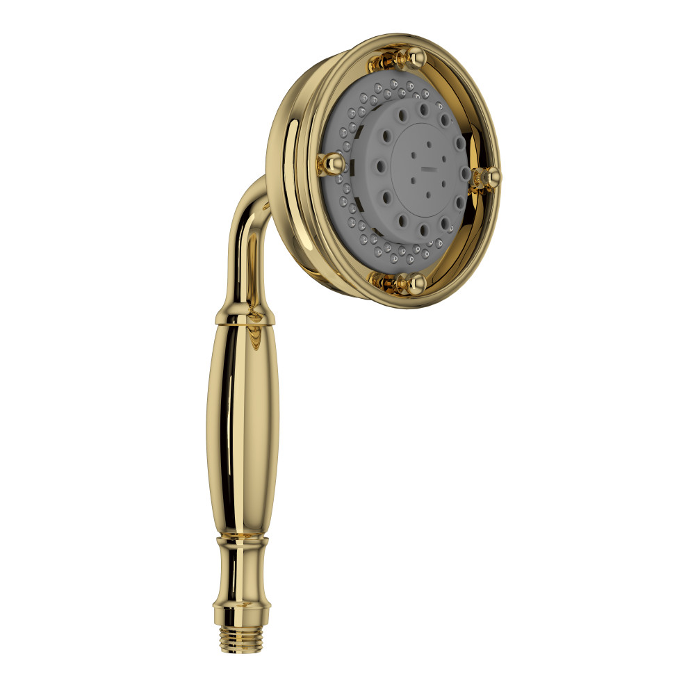 Rohl 1151/8ULB 4" 3-Function Handshower - Unlacquered Brass
