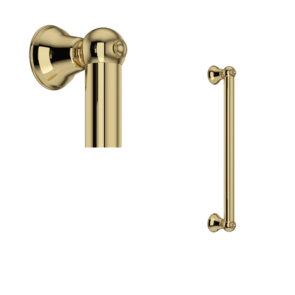 Rohl 1252ULB 18" Grab Bar - Unlacquered Brass