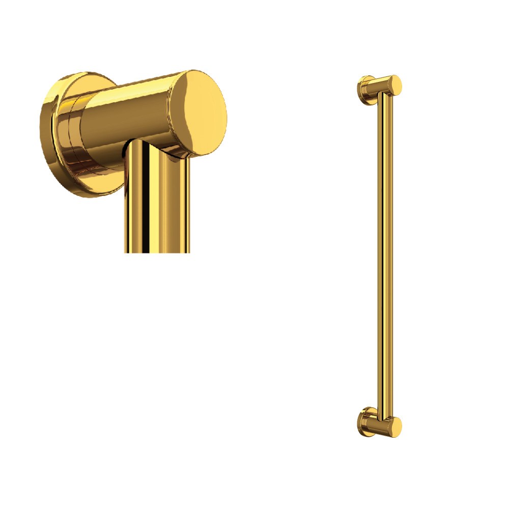 Rohl 1266ULB 24" Grab Bar - Unlacquered Brass