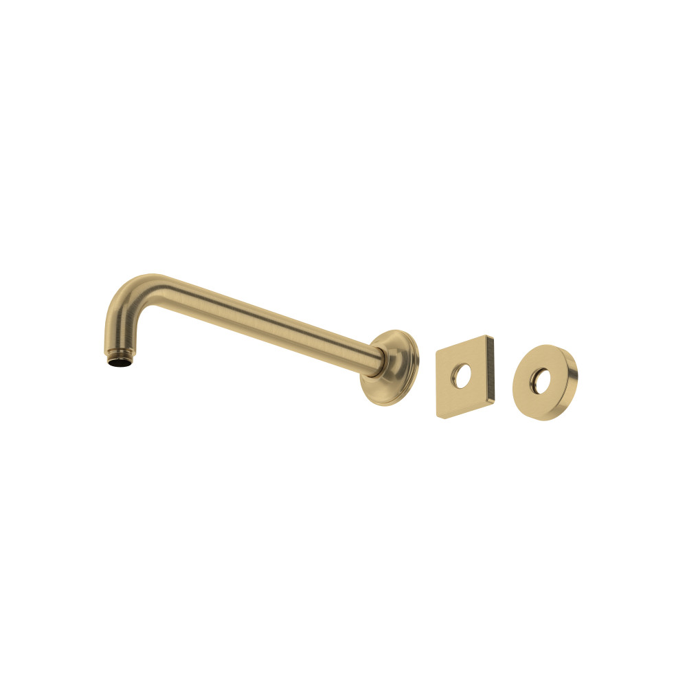 Rohl 1455/12AG 12" Wall Mount Shower Arm - Antique Gold