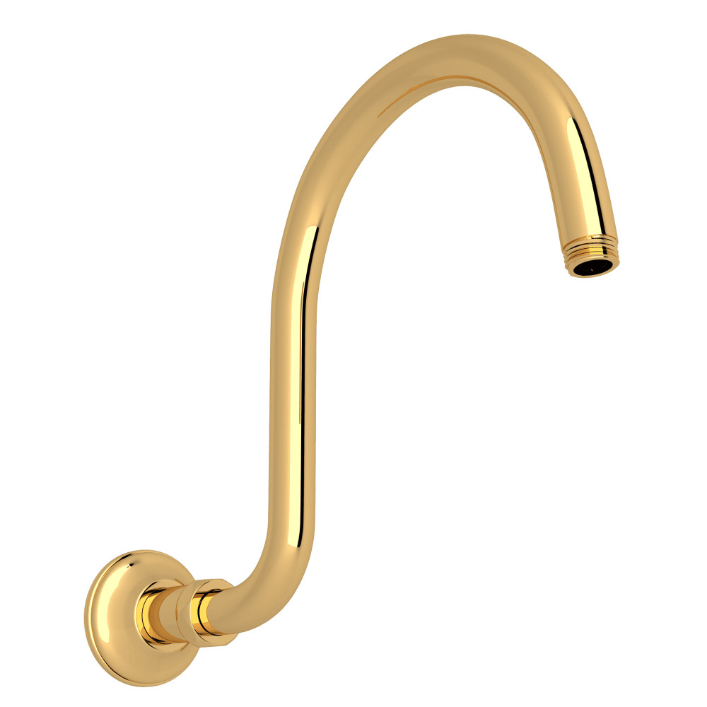 Rohl 1475/12IB 12" Wall Mount Shower Arm - Italian Brass