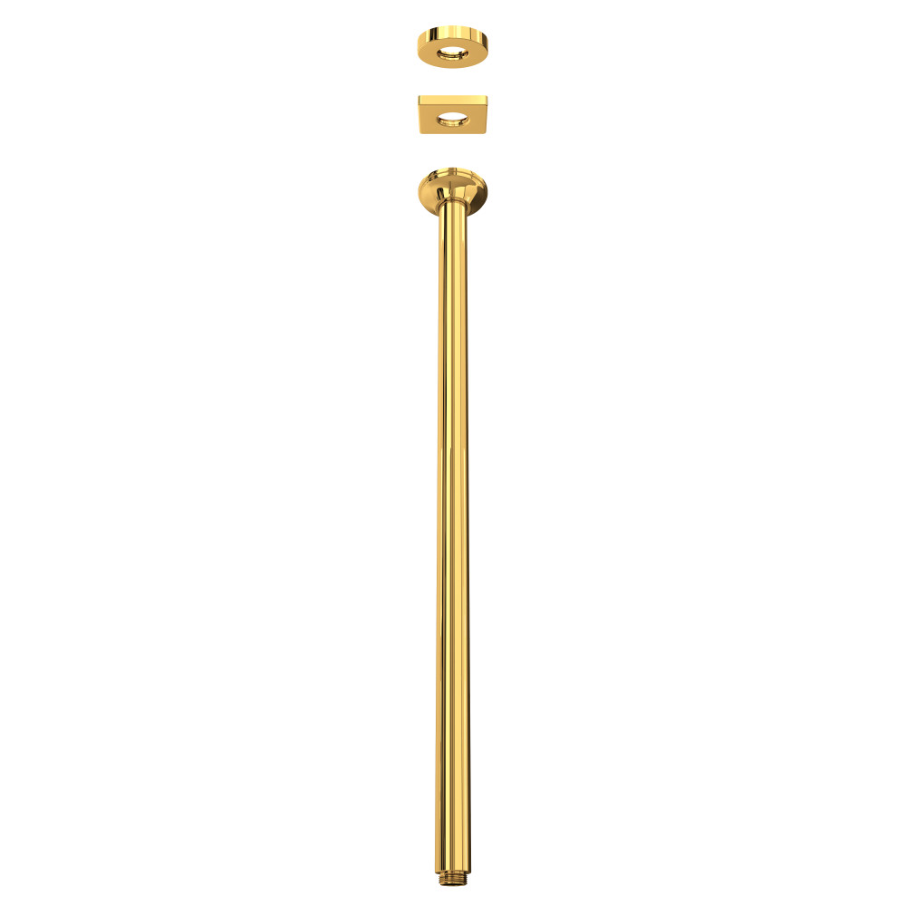 Rohl 1505/24IB 24" Ceiling Mount Shower Arm - Italian Brass
