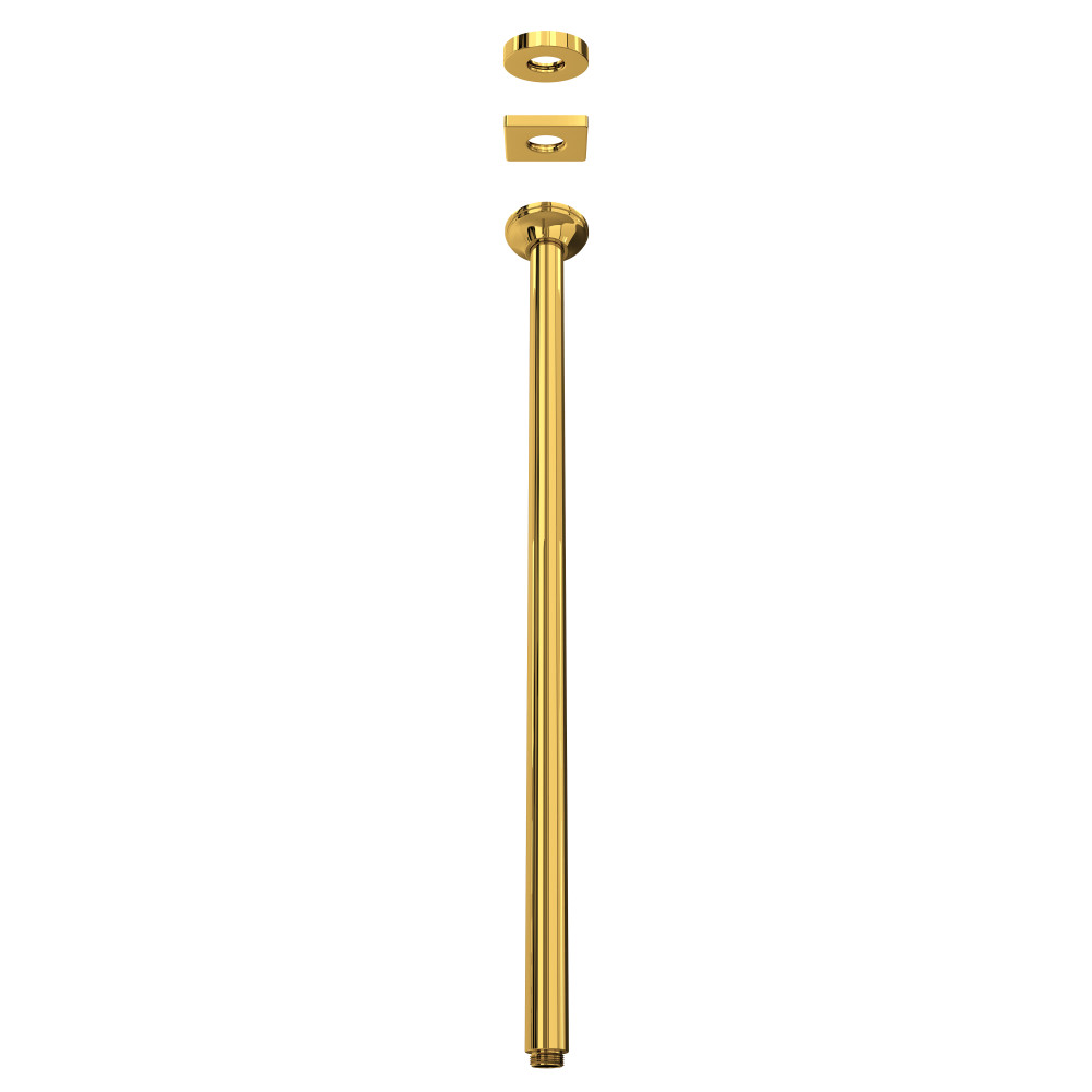 Rohl 1505/24ULB 24" Ceiling Mount Shower Arm - Unlacquered Brass