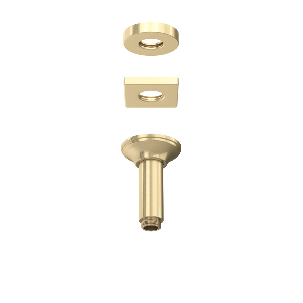 Rohl 1505/3AG 4" Ceiling Mount Shower Arm - Antique Gold