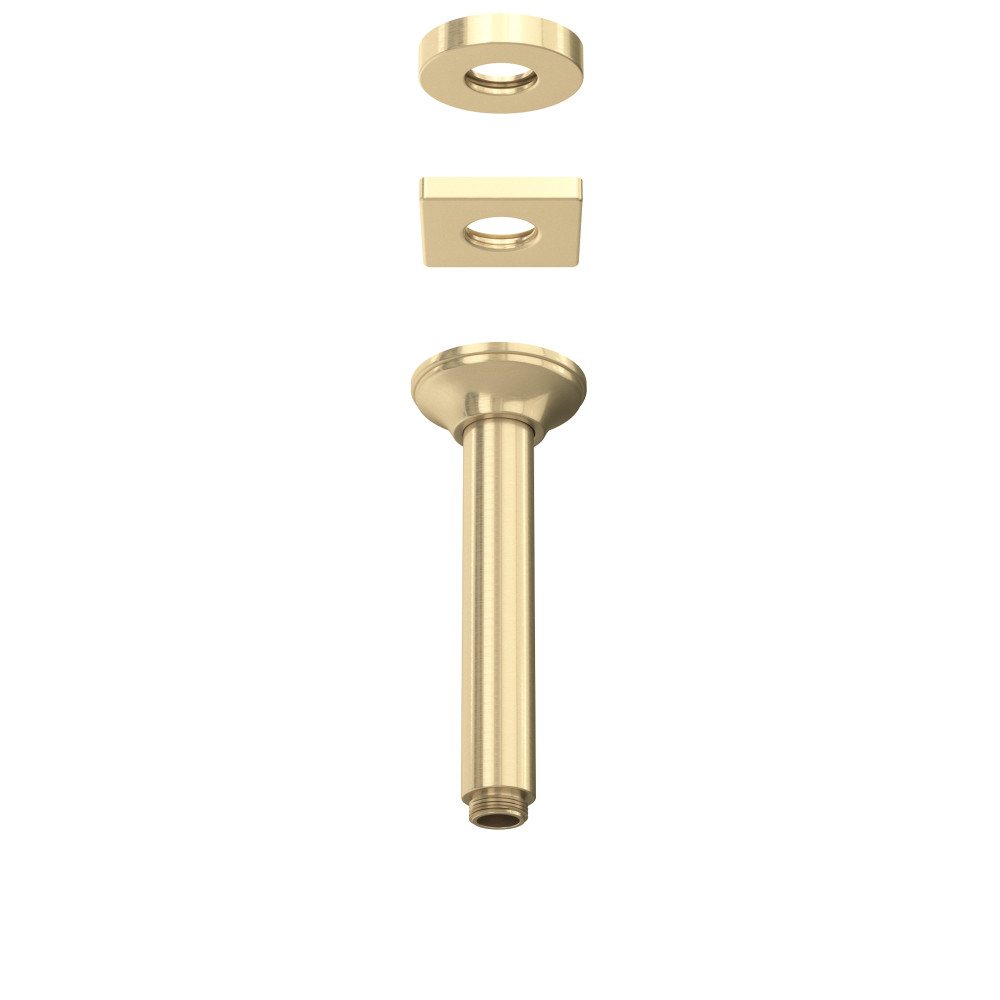 Rohl 1505/6AG 7" Ceiling Mount Shower Arm - Antique Gold