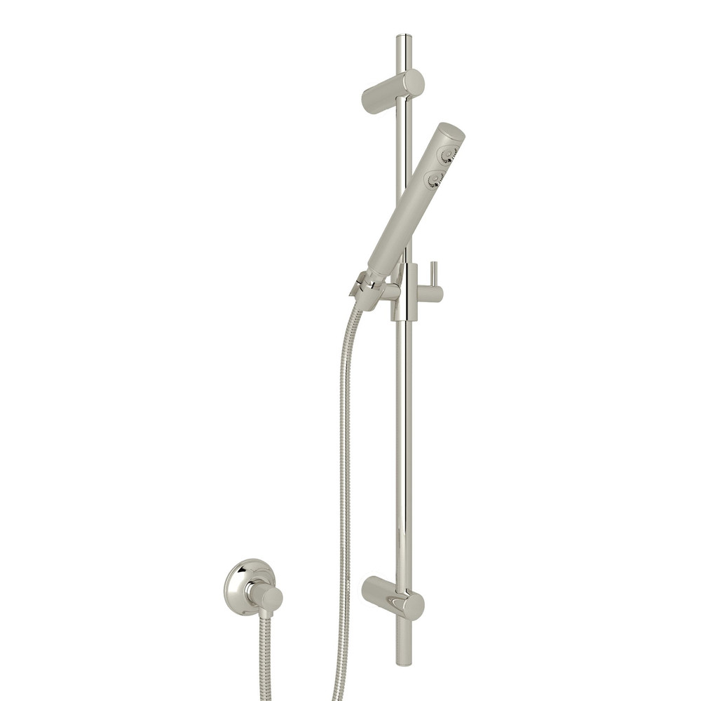 Rohl 1600PN Handshower Set With 30" Slide Bar and Single Function Handshower - Polished Nickel