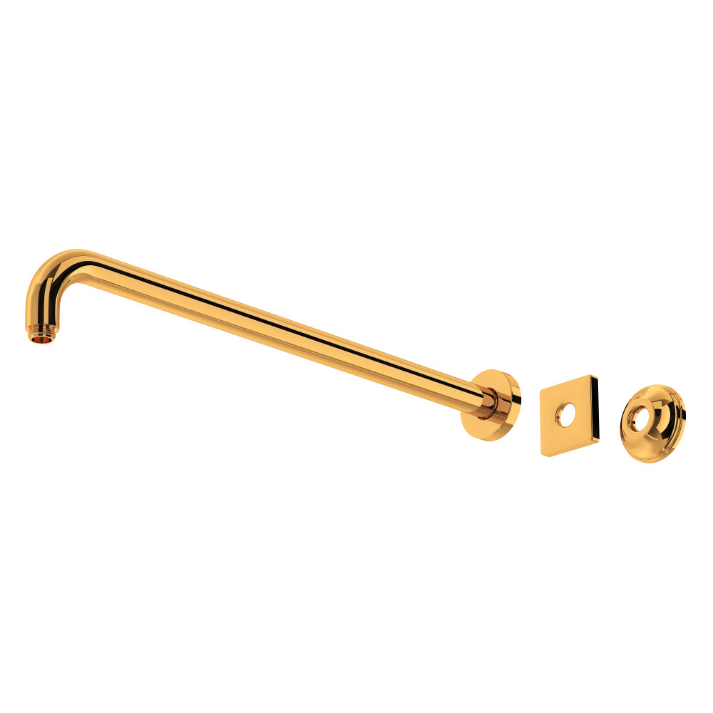 Rohl 200127SAIB 20" Wall Mount Shower Arm - Italian Brass