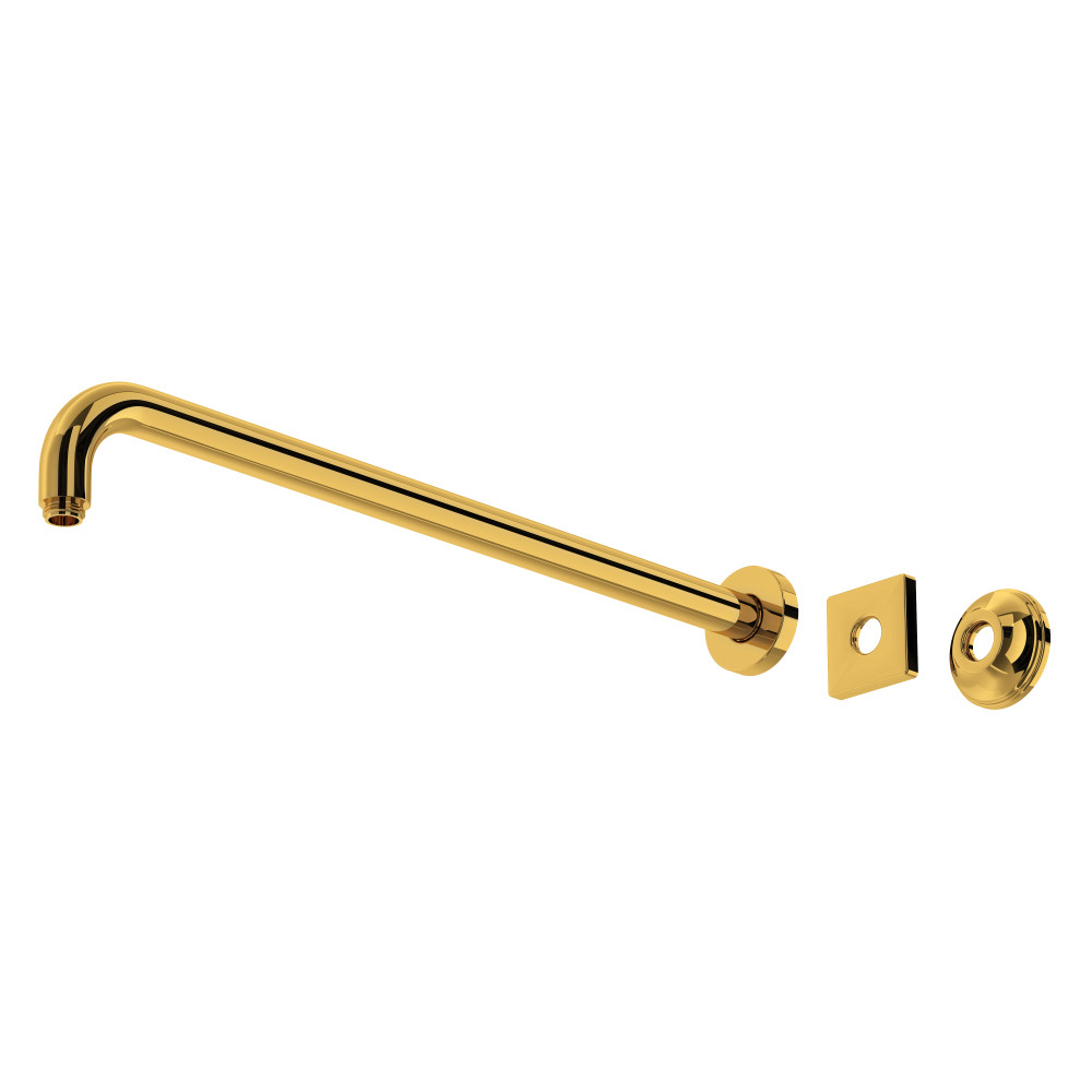 Rohl 200127SAULB 20" Wall Mount Shower Arm - Unlacquered Brass